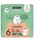 Muumi Baby ko Diapers Size 6 (12-24 kg) - Soft Breathable & Chemical-Free 34 Pieces - Buy Online on GoSupps.com