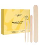 Mylee Assorted Disposable Wooden Waxing Spatulas Pack of 200 Smooth & Natural Wooden Sticks 4 Sizes for Precision Hair Removal Soft or Hard Wax Applicator for Body Face Eyebrow Legs Bikini - Buy Online on GoSupps.com
