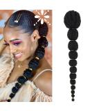 Kinky Afro Bubble Ponytail Extension for Black Women 18 Inch Long Drawstring Ponytail Natural Black Clip on Ponytails for Kids Synthetic Hair Piece Protective Style 1B 90G 18 Inch 1B - Buy Online on GoSupps.com