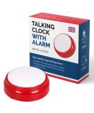 Talking Clock for The Elderly - British Accent - Tells Clearly The Time and Date - Easy to Operate English Speaking Clock - Buy Online on GoSupps.com