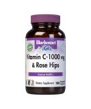 Bluebonnet Nutrition Vitamin C Plus Rose Hips 1000 mg - 180 Vegetable Capsules for Immune Support - Buy Online on GoSupps.com