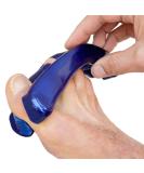 Men's Metallic Blue Yoga Toes Gel Toe Separators - Relieve Foot Pain and Improve Athletic Performance! (Large) - Buy Online on GoSupps.com