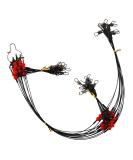 JSHANMEI Stainless Steel Wire Fishing Leaders 12pcs/lot | High-Strength Fishing Wire Rigs with Swivels, Snaps, Beads | Steel Wire Leader Spinner Tackle for Fishing Lures - Buy Online on GoSupps.com