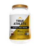 True Athlete Natural Whey Protein - Chocolate Flavor 20g Protein per Serving Probiotics & Hormone Free - 2.5 lb Powder for Digestive Health - Buy Online on GoSupps.com