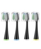 Waterpik Complete Care 5.0/9.0 Replacement Toothbrush Heads with Covers - Black (4 Count) | Pack of 1 - Buy Online on GoSupps.com