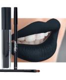 Black Lip Liner & Matte Lipstick: Long Lasting, Waterproof, Smudge-Free - Linda Lynda - Buy Online on GoSupps.com