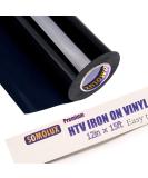 SOMOLUX HTV Matte Black Iron on Vinyl 12 x 15ft Roll - Easy to Cut & Weed, Heat Transfer Vinyl for T-Shirts - Compatible with Silhouette and Cricut - Buy Online on GoSupps.com