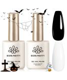 Born Pretty Hema-Free Black & White Gel Nail Polish Set - Halloween & Christmas DIY Nail Art - 15ml 2pcs - Soak Off for Salon Quality Manicure - Buy Online on GoSupps.com
