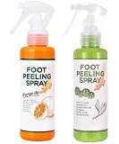 Foot Peeling Spray Orange Oil Foot Peeling Spray That Remove Dead Skin Tea Tree Foot Peeling Spray Remove Dead Skin within Seconds Exfoliator For Cracked Rough Heels Dry Toe Skin&Calluses (2Pcs) Orange+Green - Buy Online on GoSupps.com