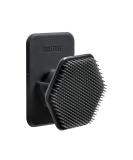 Tooletries Silicone Face Scrubber & Holder - Gentle Exfoliating Facial Cleansing Brush - Shower Storage Grip, Charcoal - Buy Online on GoSupps.com