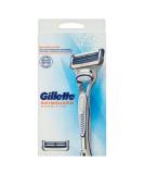 Buy Gillette Skinguard Sensitive Bartschneider for Men - Free Hand Razor 1 Handle 2 Frictional Blades with Aloe Vera - Clinically Tested for Sensitive Skin - Perfect for Hair Delineation - Buy Online on GoSupps.com