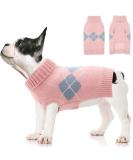 Warm Pink Dog Sweater Vest | Soft Knitted Wool Winter Coat for Cats & Dogs | Cozy Pet Jacket & Sweater Clothes - Buy Online on GoSupps.com