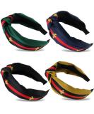 NODG 4 Pieces Knotted Headbands Turban Headbands for Women Wide Headbands for Women Boho Headbands for Women Diademas Para Mujer Womens Headbands Women Hair Knot Gift for Women - Buy Online on GoSupps.com