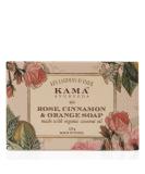 Kama Ayurveda Rose Orange & Cinnamon Soap - Organic Coconut Jojoba & Castor Oils 125g - International Shipping - Buy Online on GoSupps.com