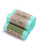 Zuras 10L Organic Waste Bags - 150 Compostable Biodegradable Tear-Resistant & Waterproof | DIN EN 13432 Certified - Buy Online on GoSupps.com