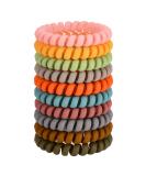 Jesslab 10-Pack Spiral Hair Ties - No-Damage Traceless Ponytail Holders for Women & Girls - Color Sorted Hair Accessories - Buy Online on GoSupps.com