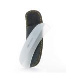 GERMANIKURE Gray Glass Moonfile in Suede Case Ethically Made in Czech Republic Easy Guided Nail File - Buy Online on GoSupps.com
