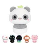 Mewaii 8'' Soft Gray Panda Mushroom Pillow Stuffed Animal Plush - Cuddly Gray & White Panda Toy for Kids - Buy Online on GoSupps.com