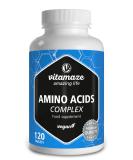 Essencial Amino Acids 10.000mg - All 5 EAA (Lysine Phenylalanine Threonine Methionine Tryptophan) and 3 BCAA (Leucine Valine Isoleucine) - Full Formula to Build and Repair Muscle - 120 Tablets - Buy Online on GoSupps.com