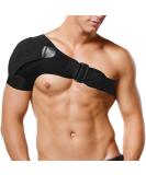 Xkzhrr Adjustable Neoprene Shoulder Support for Osteoarthritis - Unisex Left/Right Fit Stable Comfort - Buy Online on GoSupps.com