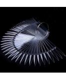 50 PCS Clear Nail Tips Fan Display - Nail Polish Color Card Plates & Swatches for Nail Art Practice - Buy Online on GoSupps.com