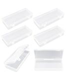 Thintinick 6 Pack Clear Plastic Storage Containers with Hinged Lid - Ideal for Beads & Crafts - 6.1 x 2.56 x 1.18 inch - Buy Online on GoSupps.com