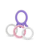 Dr. Brown's Flexees Friends Silicone Teether Purple Octopus - 3 Pack Pink White - BPA Free - 3m - Buy Online on GoSupps.com