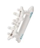 Fascia Purava Massage Device - Ergonomic Safety-Tested Fascia Blaster - Optimal Massage Tool (18.2x7.5x2.5 cm) - White - International Shipping Available - Buy Online on GoSupps.com