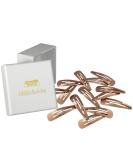 Shop Hair Leader Love 14-Piece Rose Gold Snap Hair Clips for Women & Girls - Stylish 5cm Metal Hair Clips in Elegant White Box - Buy Online on GoSupps.com