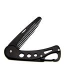 Stainless Steel Folding Beard Comb for Men - Grooming, Combing Hair, Mustaches - Styling Pocket Comb- Anti-static - Buy Online on GoSupps.com