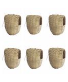 Moondown Farm Finch Nest Box Wicker with Hooks 6 Pack 9 x 9 x 11 - Buy Online on GoSupps.com
