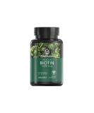 PlantFusion Vegan Biotin 5000mcg - Hair Skin and Nails Vitamins 120 Capsules - Buy Online on GoSupps.com