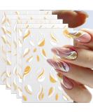 3D Glitter French Line Nail Stickers - Self-Adhesive Geometric Nail Art & Design Accessories - Buy Online on GoSupps.com