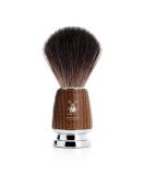 M HLE Rytmo Vegan Shaving Brush - Black Fibre Fine Ash Handle Metal Accents | Premium International Shipping - Buy Online on GoSupps.com