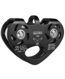 ALPIDEX rope pulley tandem pulley double rope pulley - suitable for steel ropes 8-12 mm and textile ropes up to 13 mm black - Buy Online on GoSupps.com