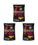 Sensations Mexican Smoked Chilli Coated Sharing Peanuts 150g (Pack of 3) - Buy Online on GoSupps.com