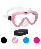 OMGear Diving Mask Snorkel Gear | Silicone Swim Glasses for Kids and Adults | Nose Cover, Neoprene Strap | Impact Resistance | Pink - Buy Online on GoSupps.com