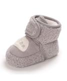 MASOCIO Cute Sheep Baby Booties - Soft Sole Crib Pram Prewalker Boots (12-18 Months, Gray) - Buy Online on GoSupps.com