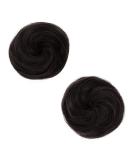 REECHO Space Bun Hair Pieces 2 PCS Mini Claw Clip in Messy & Cat Ears Fake Hair Bun Extensions Wig Accessory Updo Hairpieces for Women Girls (Pack of 2-3" Straight Black Brown) Pack of 2 - 3" Straight Black Brown - Buy Online on GoSupps.com