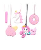 5 PCS Silicone Chew Necklaces for Sensory Kids & Adults - Textured Teether Chewy Toys for Autism - Chewy Necklace Sensory - Buy Online on GoSupps.com