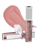 Pure Cosmetics Lip Gloss In the Buff - Hydrating Lip Makeup with Jojoba Oil, Sweet Almond Oil, and Vitamin E | LED Applicator & Mirror | Cruelty-Free & Talc-Free - Buy Online on GoSupps.com