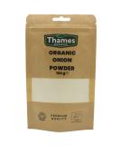 Thames Organic Onion Powder 100g - Flavorful Vegan Seasoning for Cooking & Baking - Non-GMO Certified, Additive and Preservative-Free - Buy Online on GoSupps.com