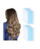 120 PCS Double Sided Hair Extension Tape Tabs - Waterproof Adhesive, 4cm x 0.8cm, Blue - Buy Online on GoSupps.com