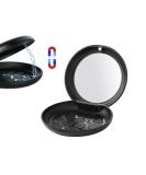 Buy Dnom Can with Mirror & Magnetic Closure - Portable Black Braces Box for Safe Storage of Braces & Mouth Protection - Buy Online on GoSupps.com