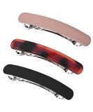 Buy 3 Pieces Vintage French Hair Clips for Women - Medium Automatic Clips for Thin Fine Hair - Multi Color Set - Buy Online on GoSupps.com