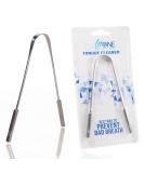 Stainless Steel Tongue Cleaner with Handle - AllOne Wellness Tongue Scraper - Buy Online on GoSupps.com