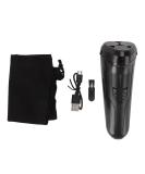 Buy Electric Beard Trimmer for Men | Cordless Rechargeable with 3 Floating Heads - Black - Buy Online on GoSupps.com