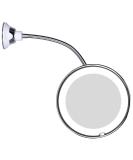JiBen 10X Magnifying Makeup Mirror with LED Light, Power Locking Suction Cup, 360 Swivel - Portable and Cordless for Home & Travel - Buy Online on GoSupps.com