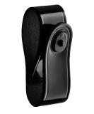 High Gloss Black Leather Handcuff Strap with Safety Snap - Secure Your Restraints in Style - Buy Online on GoSupps.com