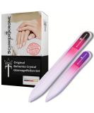 Buy Sword Crown Crystal Glass Nail File Set - Original Czech Republic | 14cm & 9cm Double-Sided Set of 2 | International Shipping Available - Buy Online on GoSupps.com